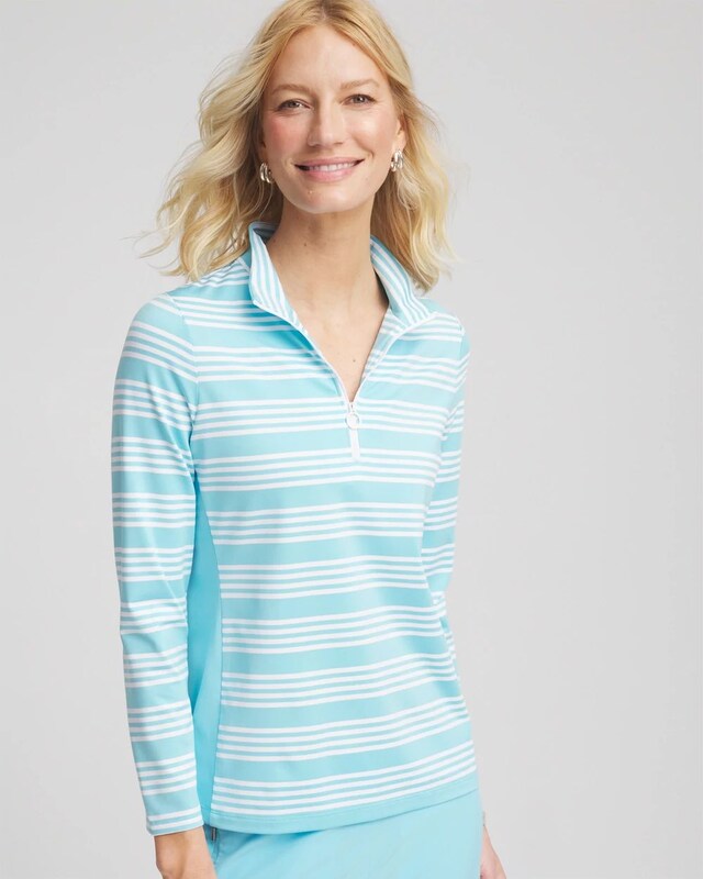 Zenergy UPF Stripe Long Sleeve Top